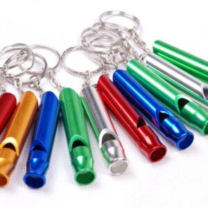 1Pcs Aluminum Emergency Survival Whistle Keychain  Outdoor Sport Tools Multifunctiona Training