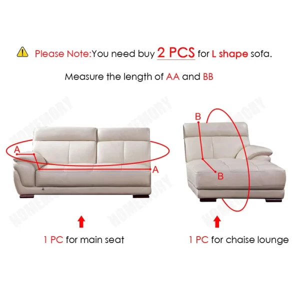 Plush Sofa Cover Velvet Elastic Leather Corner Sectional For Living Room Couch Covers Set Armchair Cover L Shape Seat Slipcovers - Image 2