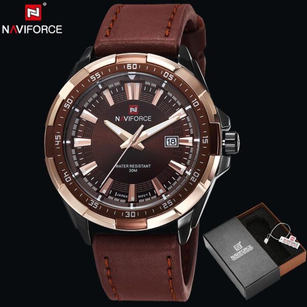 NAVIFORCE Men's Quartz Watch Waterproof Wrist watch - Image 7