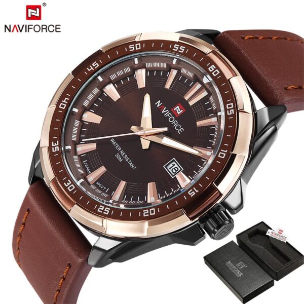 NAVIFORCE Men's Quartz Watch Waterproof Wrist watch - Image 2