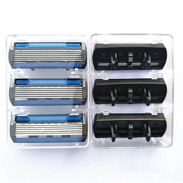 7pcs/set 1 Machine +6 Blades Best Shaving for Men's Replaceable Razor Blades - Image 2