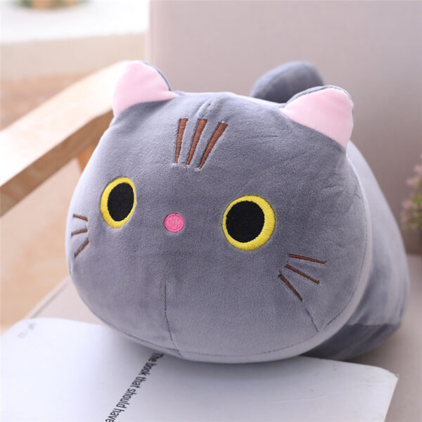 Mollusk Pillow Cute Cat Cylindrical Long Pillow Bedside Single Double Pillow Nap Pillow Office Pillow - Image 6