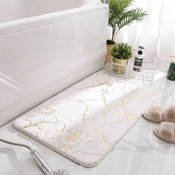 Bathroom Non-Slip Mat Imitation Rabbit Fur Carpet Bedroom Climbing Mat Thickened Living Room Bedside Foot Pad Bathroom Absorbent Floor Mat - Image 7