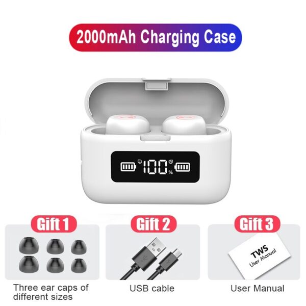 B281 Bluetooth Earphone Touch Earphones Wireless Headphones Bloototh Earphone - Image 8