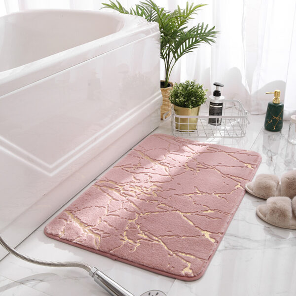 Bathroom Non-Slip Mat Imitation Rabbit Fur Carpet Bedroom Climbing Mat Thickened Living Room Bedside Foot Pad Bathroom Absorbent Floor Mat - Image 8