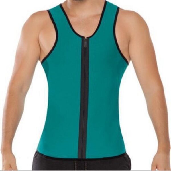 Men's sports shapewear, zipper vest, sweatshirt, chloroprene rubber sweatshirt, fitness corset - Image 7