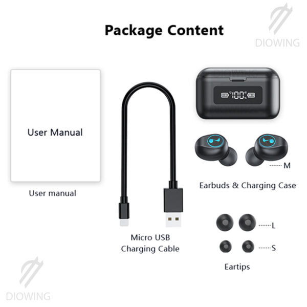 B281 Bluetooth Earphone Touch Earphones Wireless Headphones Bloototh Earphone - Image 6