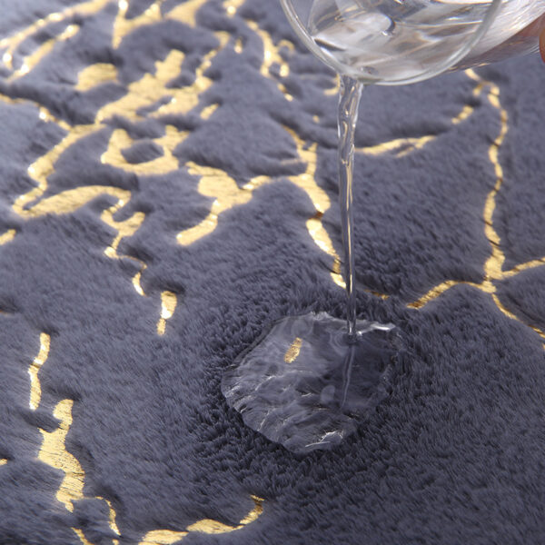 Bathroom Non-Slip Mat Imitation Rabbit Fur Carpet Bedroom Climbing Mat Thickened Living Room Bedside Foot Pad Bathroom Absorbent Floor Mat - Image 2