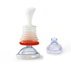 Respiratory trainer suffocation first aid mask artificial heart and lung Choking Emergency Device