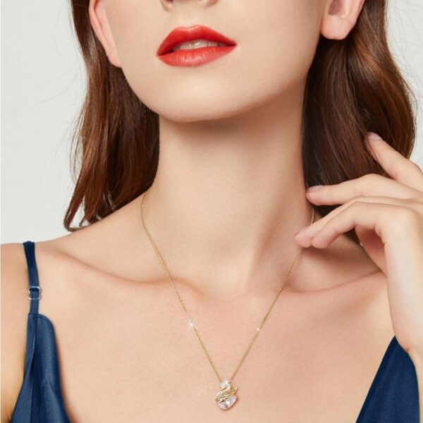 swan necklace women's light luxury high-end temperament collarbone chain TikTok same fashion versatile accessories - Image 4