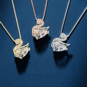 swan necklace women's light luxury high-end temperament collarbone chain TikTok same fashion versatile accessories