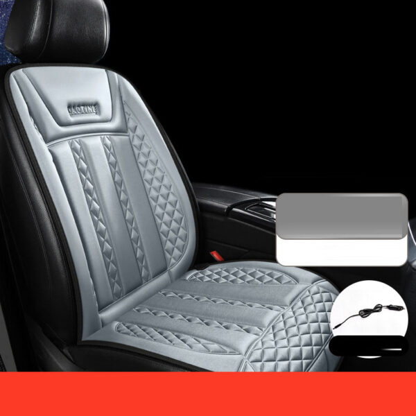 Car heated seat cushion winter single seat car electric heating modified plush seat cushion 12V24V warm - Image 4