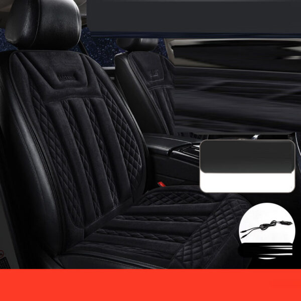 Car heated seat cushion winter single seat car electric heating modified plush seat cushion 12V24V warm - Image 10