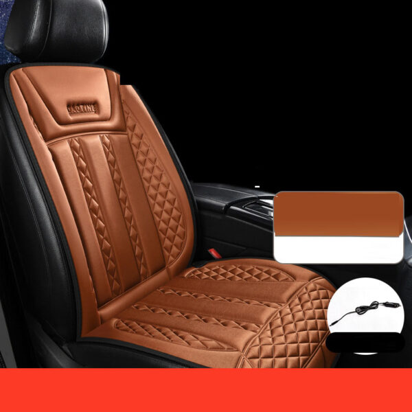 Car heated seat cushion winter single seat car electric heating modified plush seat cushion 12V24V warm - Image 6
