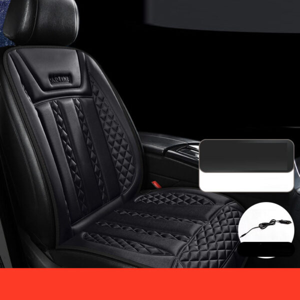 Car heated seat cushion winter single seat car electric heating modified plush seat cushion 12V24V warm - Image 5
