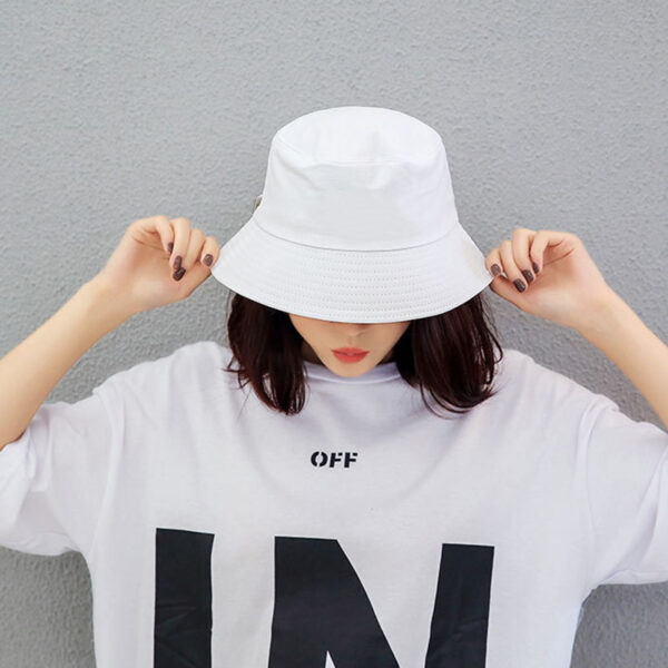 Casual and versatile trendy basin hat, black fisherman hat, foldable sunshade and sun protection hat - Image 4