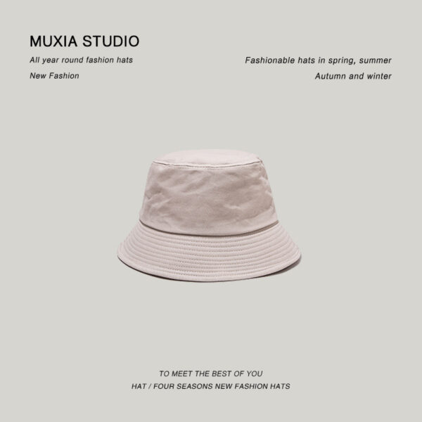 Casual and versatile trendy basin hat, black fisherman hat, foldable sunshade and sun protection hat - Image 2