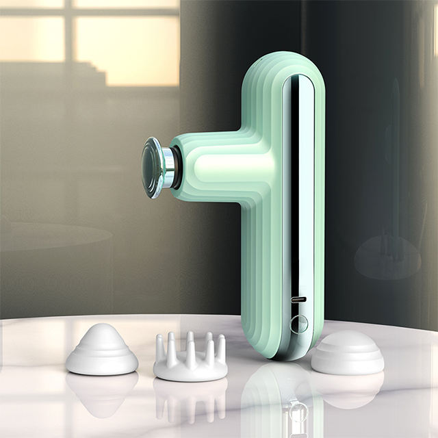 Direct Factory New Design Pink Fitness Muscle Massage Gun Mini Pocket Fascial Gun Massage - Image 4