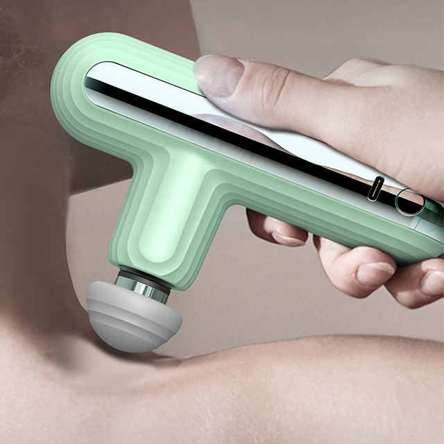 Direct Factory New Design Pink Fitness Muscle Massage Gun Mini Pocket Fascial Gun Massage - Image 2