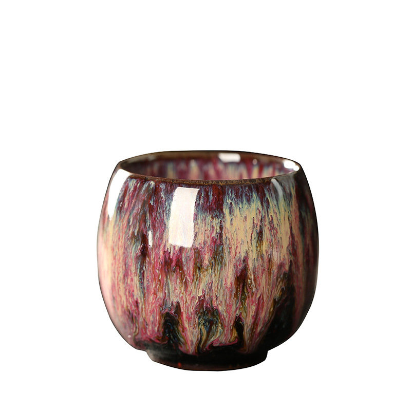 110ML Kung Fu Tea Set Single Cup Tenmoku Glaze Jian Zhan Master Cup Tea Bowl Egg-shaped Small Tea Bowl - Image 5