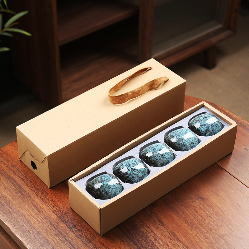 110ML Kung Fu Tea Set Single Cup Tenmoku Glaze Jian Zhan Master Cup Tea Bowl Egg-shaped Small Tea Bowl - Image 25
