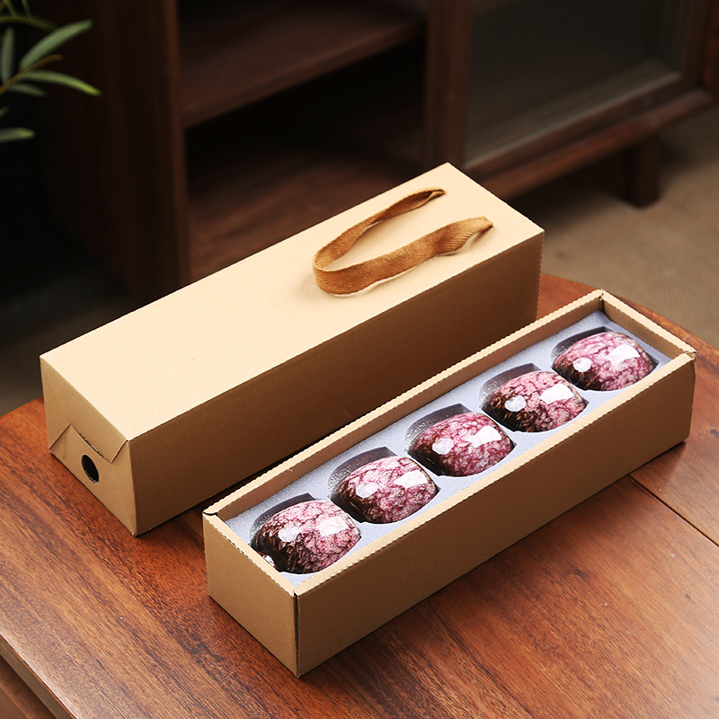110ML Kung Fu Tea Set Single Cup Tenmoku Glaze Jian Zhan Master Cup Tea Bowl Egg-shaped Small Tea Bowl - Image 28
