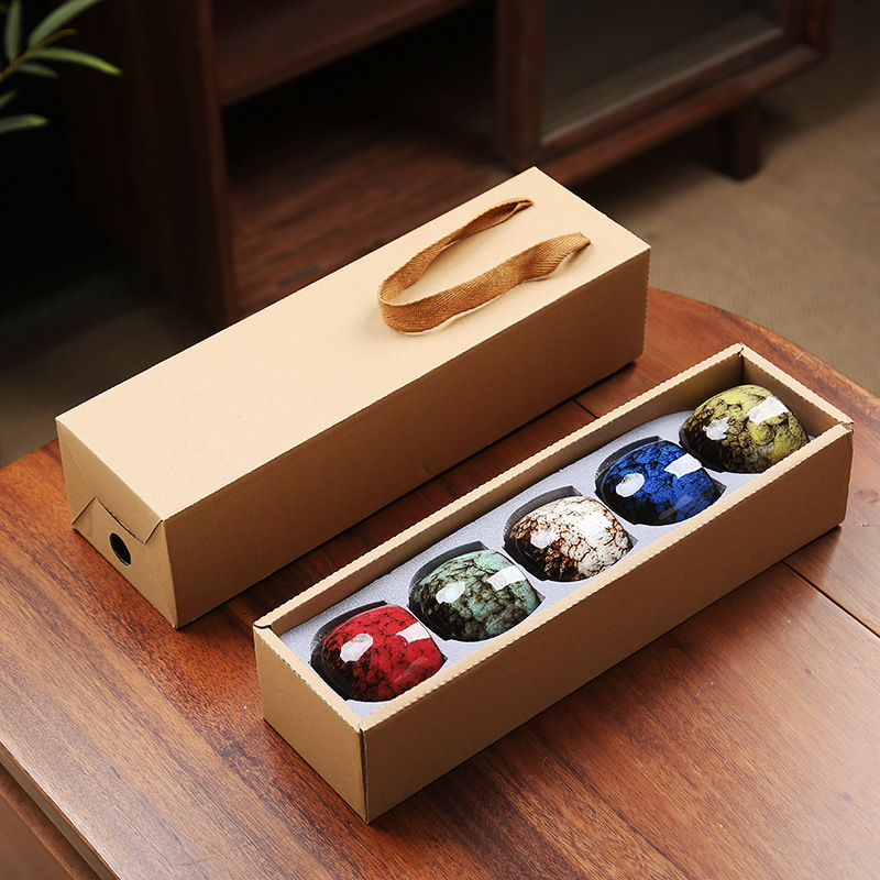 110ML Kung Fu Tea Set Single Cup Tenmoku Glaze Jian Zhan Master Cup Tea Bowl Egg-shaped Small Tea Bowl - Image 31