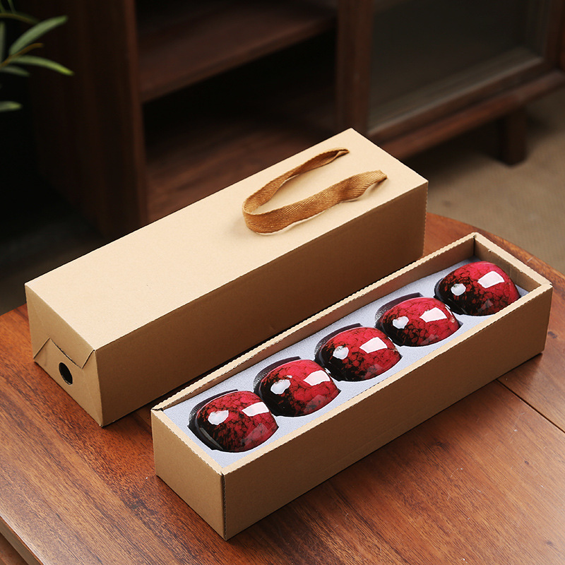 110ML Kung Fu Tea Set Single Cup Tenmoku Glaze Jian Zhan Master Cup Tea Bowl Egg-shaped Small Tea Bowl - Image 22