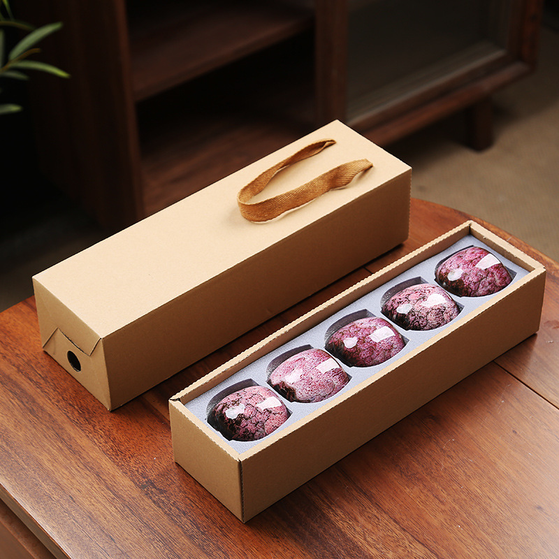 110ML Kung Fu Tea Set Single Cup Tenmoku Glaze Jian Zhan Master Cup Tea Bowl Egg-shaped Small Tea Bowl - Image 27