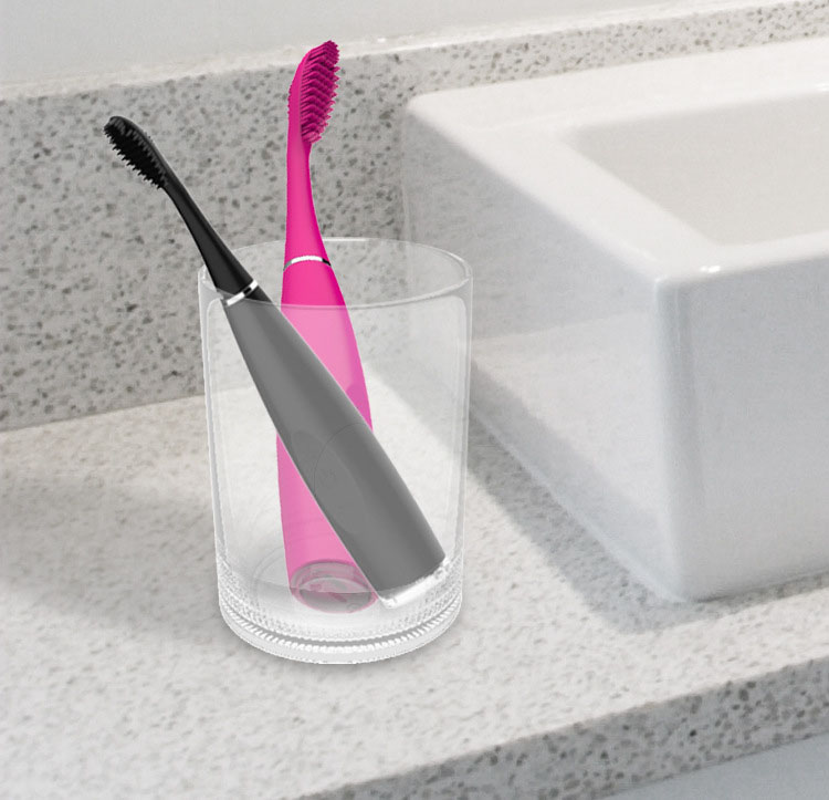 MCMELLCAO Electric Silicone Toothbrush Rechargeable Toothbrush Sonic Tooth Cleaner - Image 4