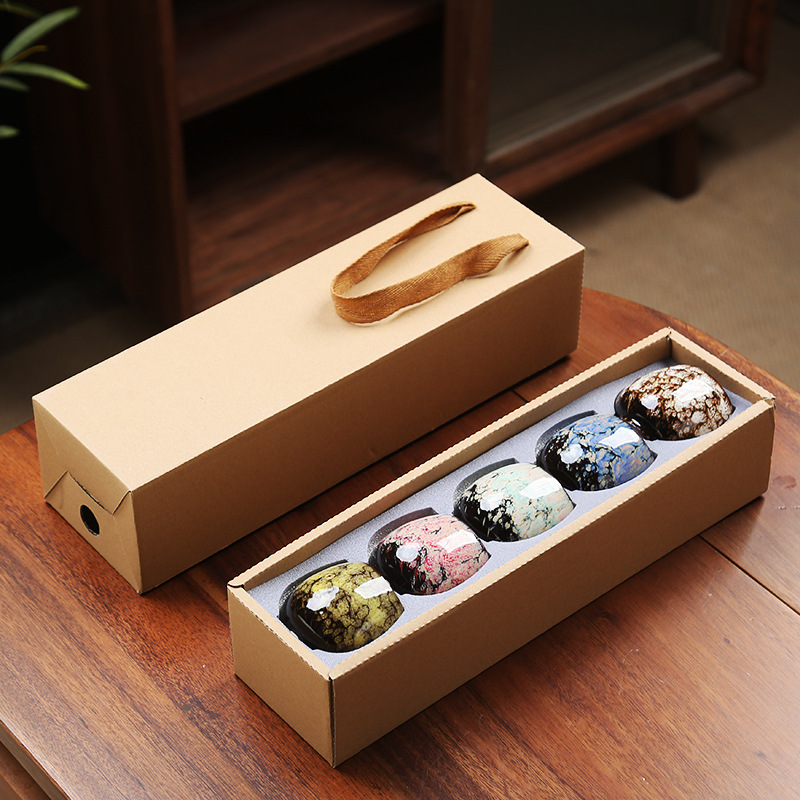110ML Kung Fu Tea Set Single Cup Tenmoku Glaze Jian Zhan Master Cup Tea Bowl Egg-shaped Small Tea Bowl - Image 33