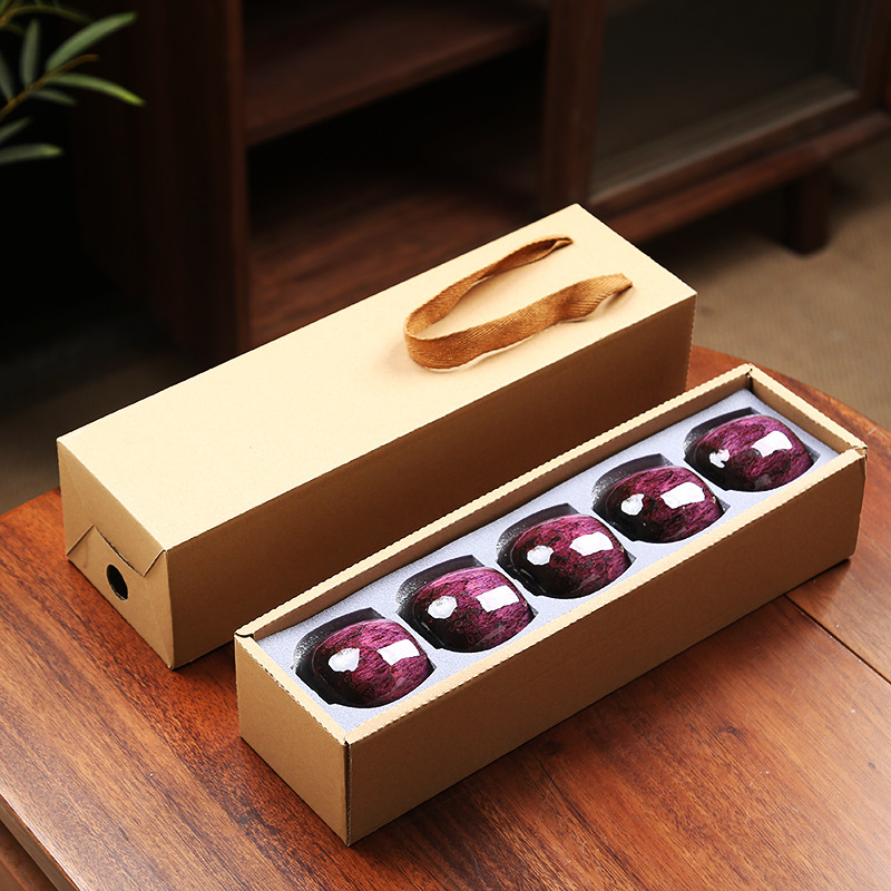 110ML Kung Fu Tea Set Single Cup Tenmoku Glaze Jian Zhan Master Cup Tea Bowl Egg-shaped Small Tea Bowl - Image 21