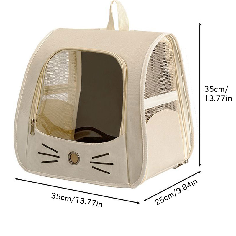 Pet Carrier Backpack, Travel Bag for Small Dogs and Cats, Breathable Mesh Car & Outdoor Carrier - Image 11