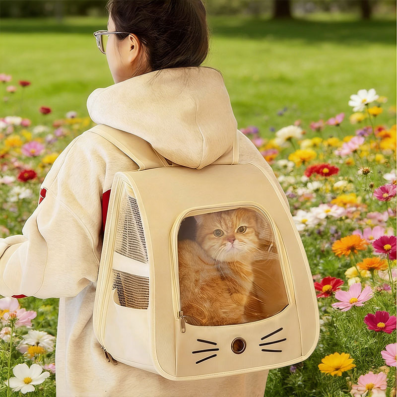 Pet Carrier Backpack, Travel Bag for Small Dogs and Cats, Breathable Mesh Car & Outdoor Carrier - Image 6