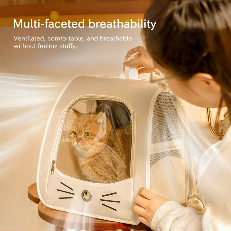 Pet Carrier Backpack, Travel Bag for Small Dogs and Cats, Breathable Mesh Car & Outdoor Carrier - Image 9