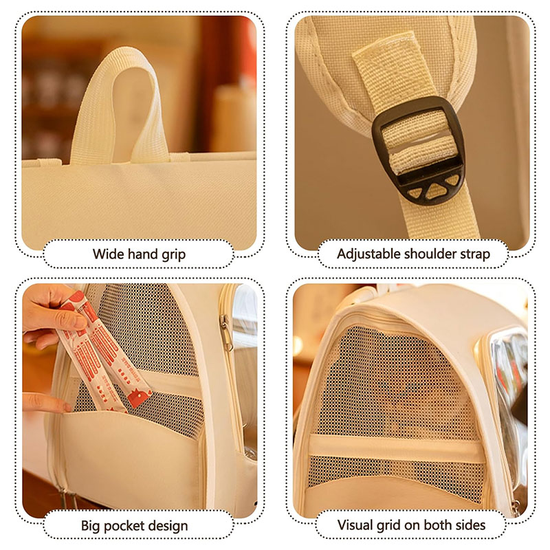 Pet Carrier Backpack, Travel Bag for Small Dogs and Cats, Breathable Mesh Car & Outdoor Carrier - Image 7