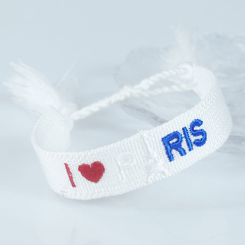 Embroidered Eiffel Tower ethnic style woven ribbon wrist strap Paris Sports Games wristband souvenir from France - Image 19
