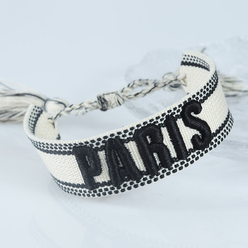Embroidered Eiffel Tower ethnic style woven ribbon wrist strap Paris Sports Games wristband souvenir from France - Image 15
