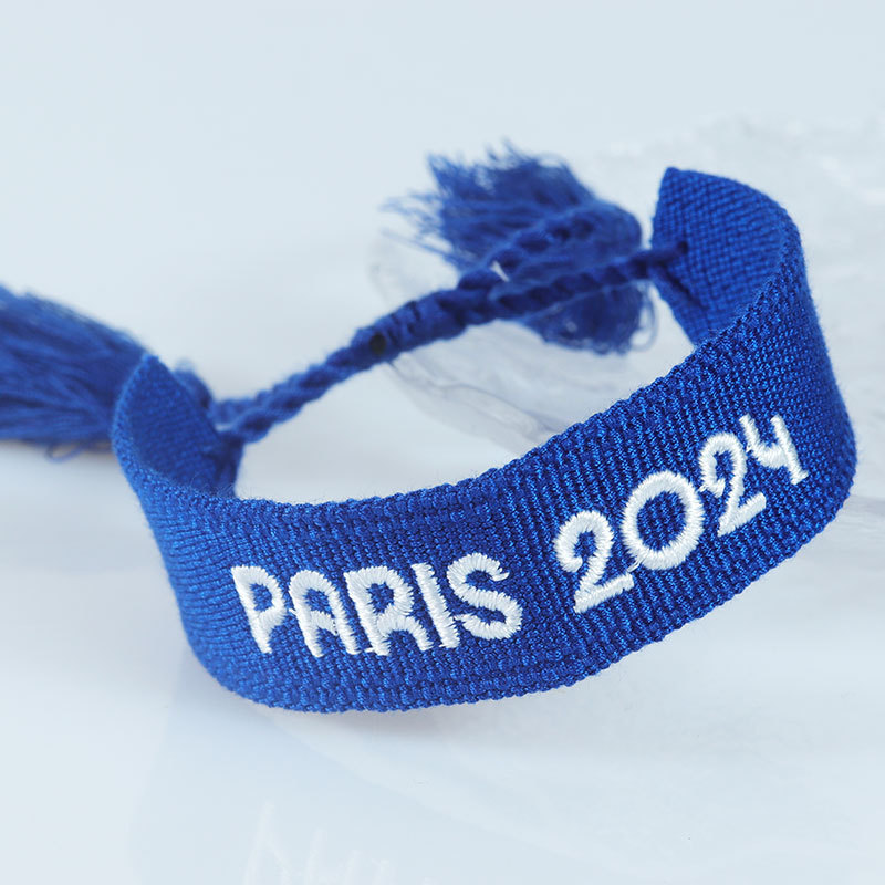 Embroidered Eiffel Tower ethnic style woven ribbon wrist strap Paris Sports Games wristband souvenir from France - Image 18