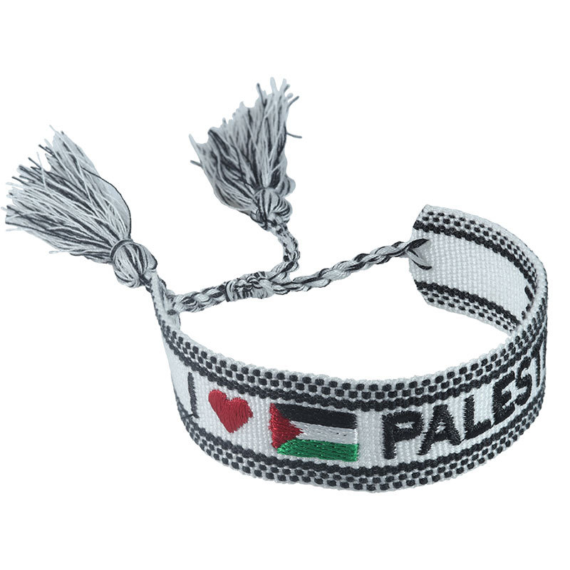 Embroidered Eiffel Tower ethnic style woven ribbon wrist strap Paris Sports Games wristband souvenir from France - Image 5