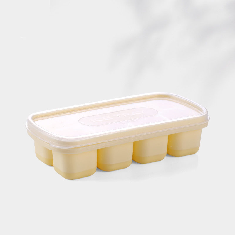 Ice Cube Mold Frozen Ice Grid Silicone Ice Box Food-Grade Refrigerator Frozen Household Small Ice Box With Lid - Image 5