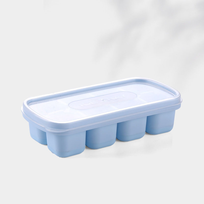 Ice Cube Mold Frozen Ice Grid Silicone Ice Box Food-Grade Refrigerator Frozen Household Small Ice Box With Lid - Image 6